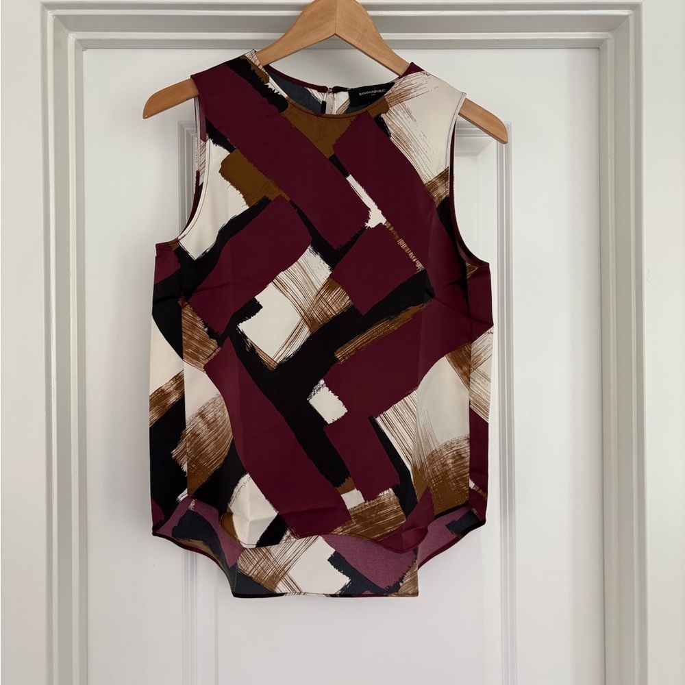 NWT Banana Republic Color Block Top Size S